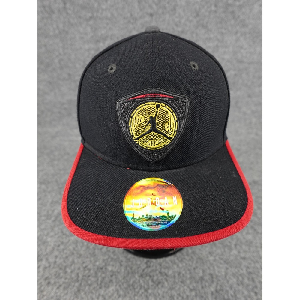 Jordan Snapback Hat Mens MISC Black Red Embroidered Patch 619364-011